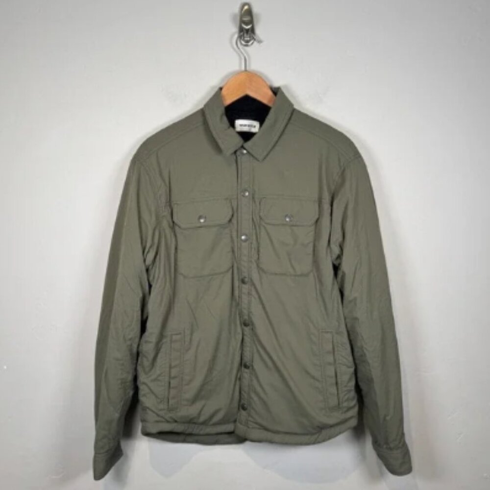 Taylor Stitch Albion Jacket Polartec Alpha Mens Size 40‎ Army Green Sherpa Lined
